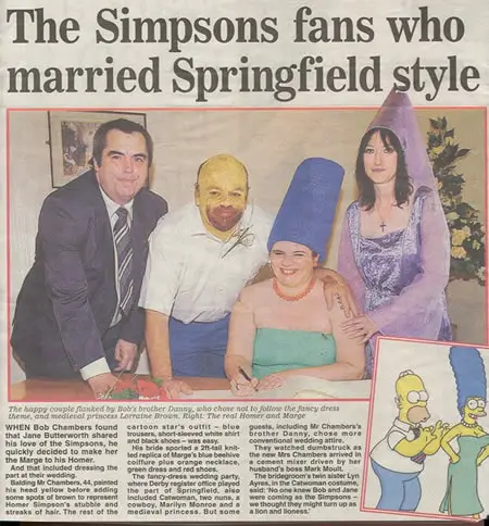 Funny Picture - The Simpsons Marriage