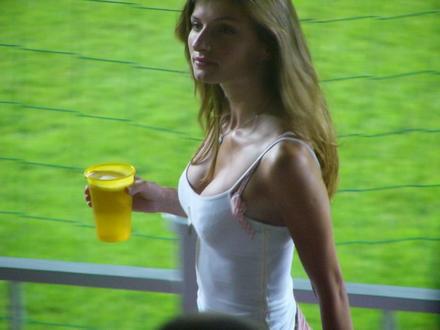 Funny Picture - Hot Chick + Bringing Beer = Perfection