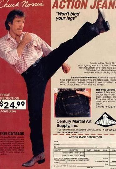 Funny Picture - Chuck Norris Jeans