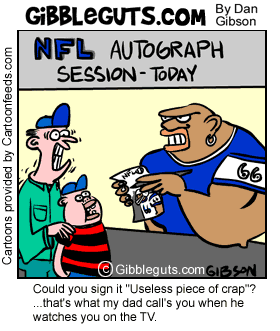 Funny Picture - Big Mouth NFL Fan