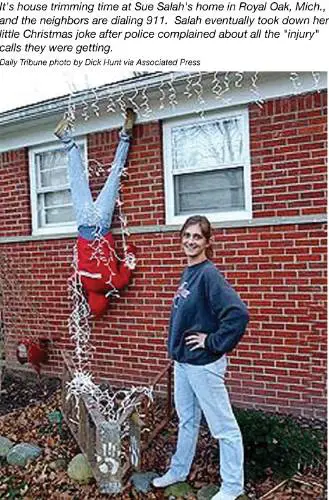 Funny Picture - A Christmas Prank - Christmas Decoration