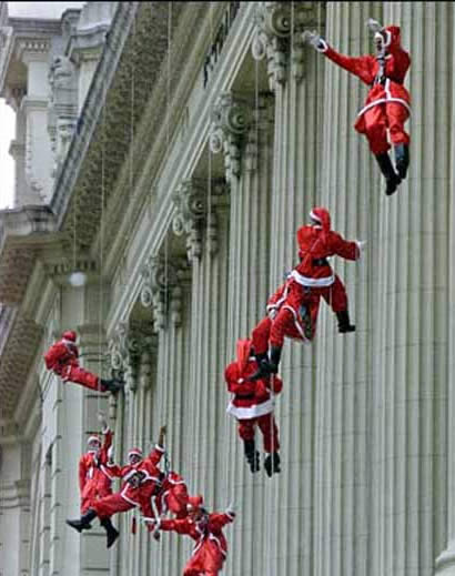 Funny Picture - Santa's SWAT Team - Christmas Picture