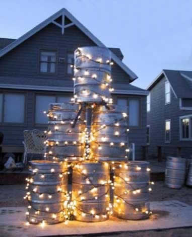 Funny Picture - A Fraternity Christmas Tree - Christmas Tree