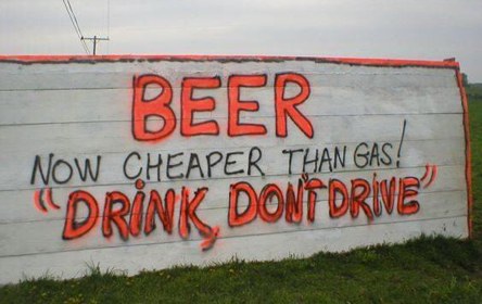 Funny Picture - Beer Is Cheaper Than Gas