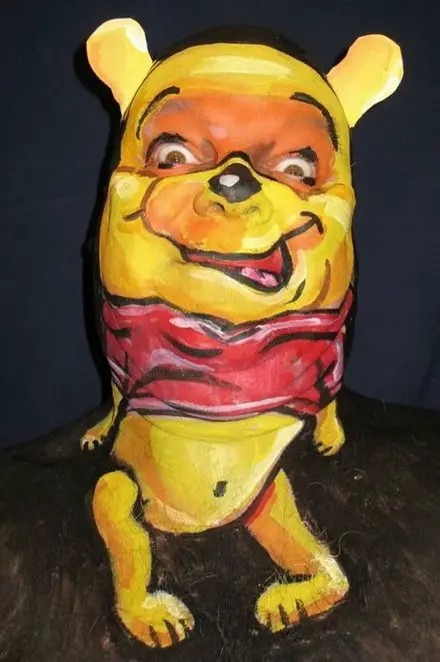 Funny Picture - Pooh Face Paint