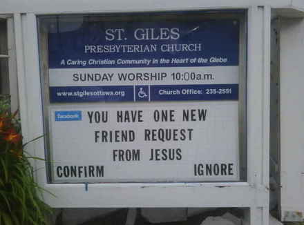 Funny Picture - Clever Church Sign