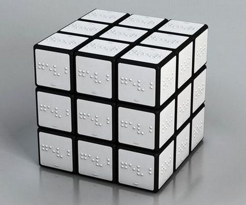 Funny Picture - Blind Rubiks Cube