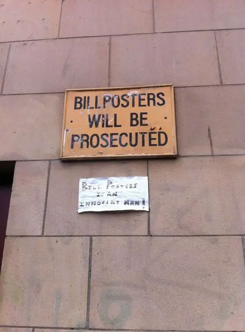 Funny Picture - Bill Posters