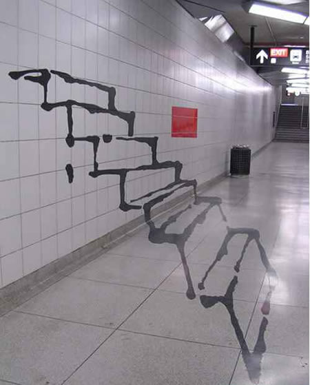 Funny Picture - Cool Stairway Graffiti
