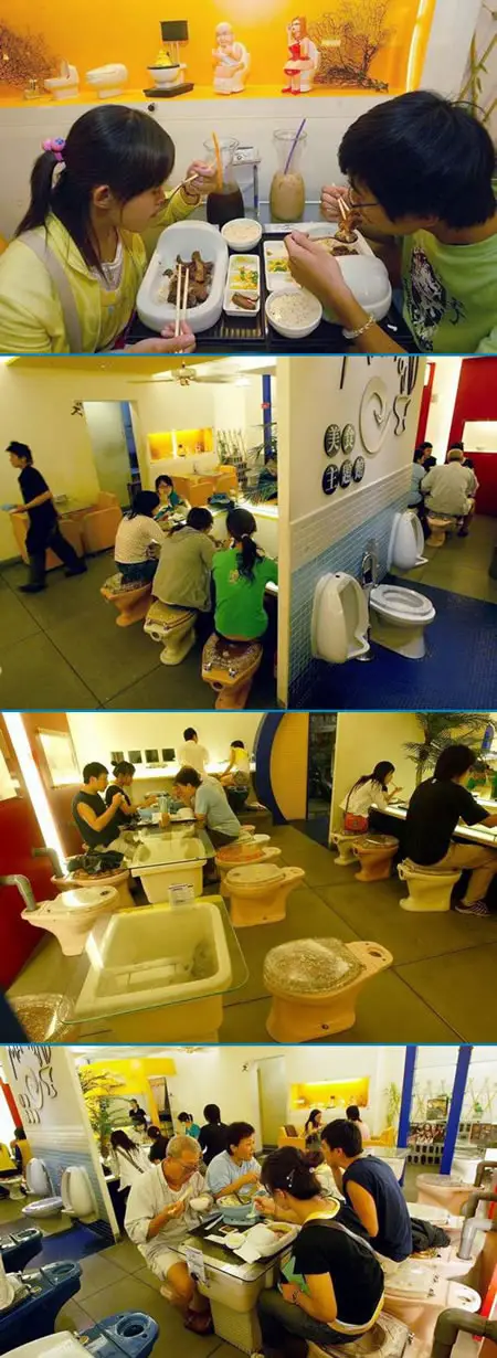 Funny Picture - Toilet Restaurant