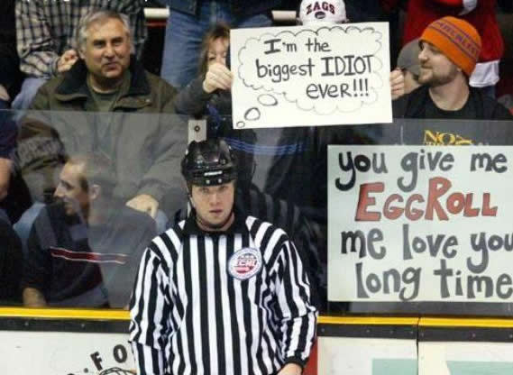 Funny Picture - Referees Are Idiots