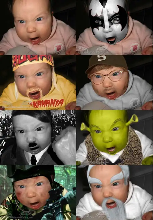 Funny Picture - Crazy Mean Baby