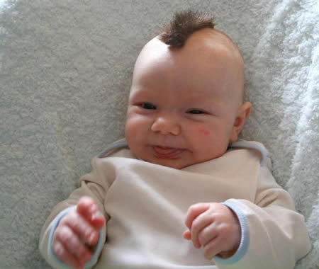Funny Picture - Baby Mohawk