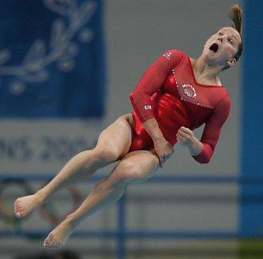 Funny Picture - Gymnast Face
