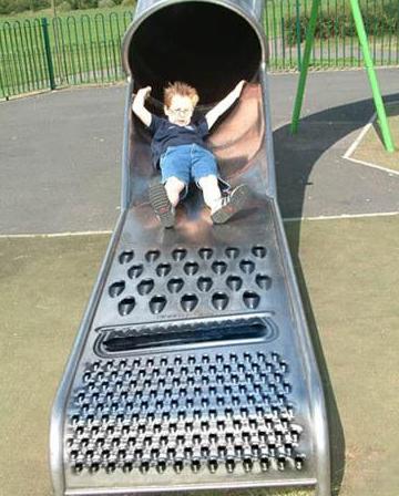 Funny Picture - Dangerous Slide