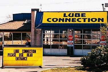 Funny Picture - Lube Connection Sign