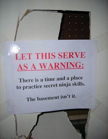 Funny Picture - Secret Ninja Skills