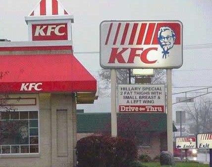 Funny Picture - KFC Hillary Special