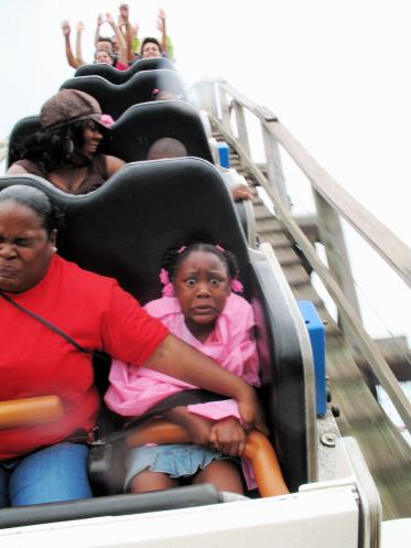 Funny Picture - Freaking Out On A Roller Coaster
