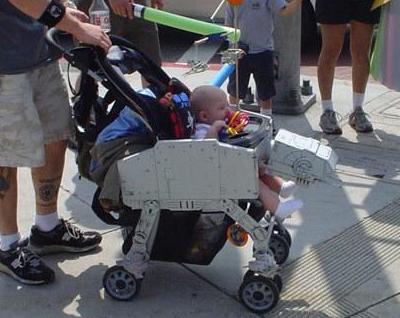 Funny Picture - Baby Star Wars Stroller
