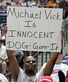 Funny Picture - Michael Vick Is Dog-gone Innocent