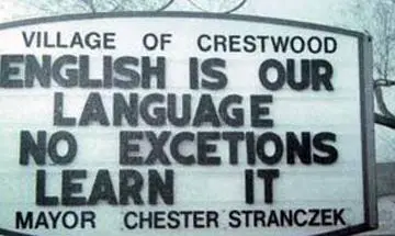 Funny Picture - The English Language