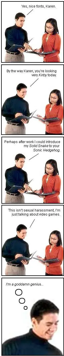 Funny Picture - Video Game Sexual Harassment