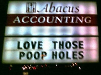 Funny Picture - Accounting Sign Prank