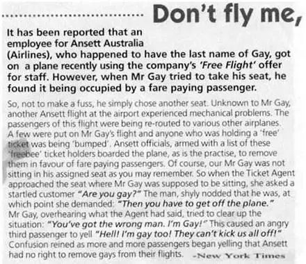 Funny Picture - Gay Airline Passengers