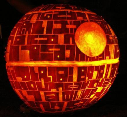 Funny Picture - Death Star Pumpkin Carving