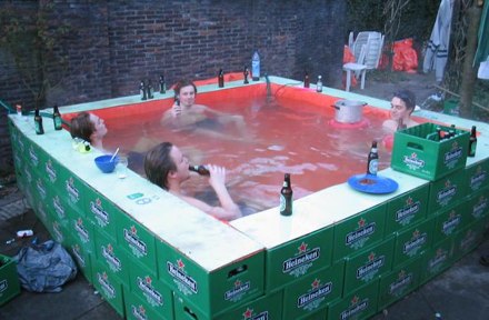 Funny Picture - Beer Box Spa