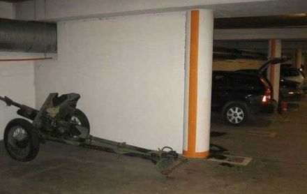 Funny Picture - Artillery Parking