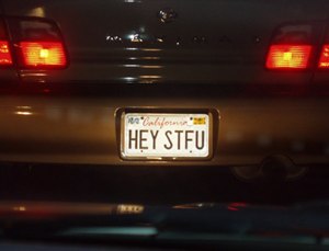Funny Picture - STFU License Plate