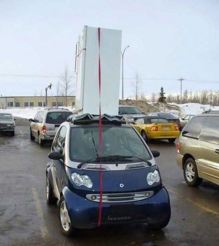 Funny Picture - The Problem With Smart Cars...