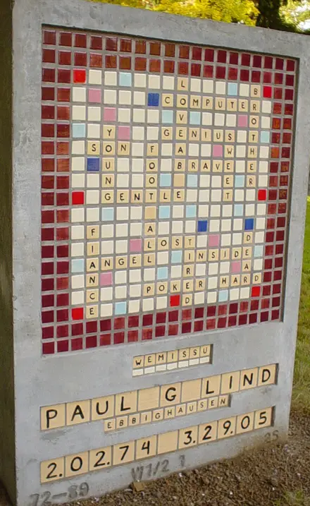 Funny Picture - Scrabble Tombstone