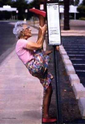 Funny Picture - Limber Grandma