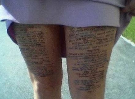 Funny Picture - Hot Cheat Sheet