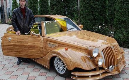 Funny Picture - Wooden Car