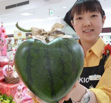 Funny Picture - Heart Shaped Watermelon