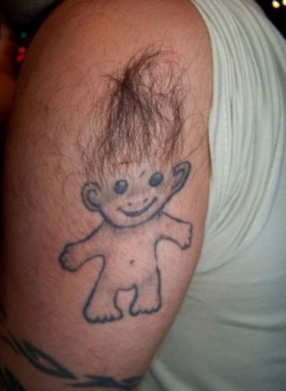 Funny Picture - Creative Troll Doll Tattoo