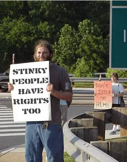 Funny Picture - Counter Protester Protester