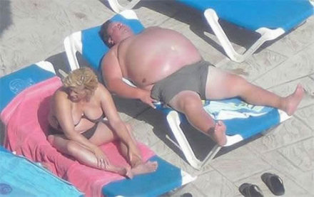 Funny Picture - Massive Sunbather