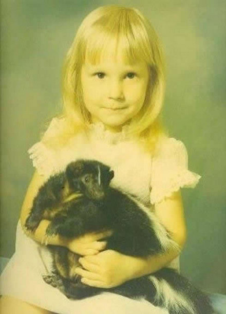 Funny Picture - Me And My Pet Skunk