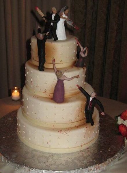 Funny Picture - Zombie Wedding Cake