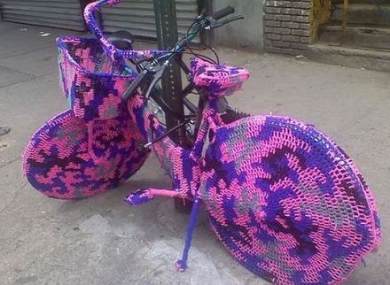 Funny Picture - Crocheted Bike