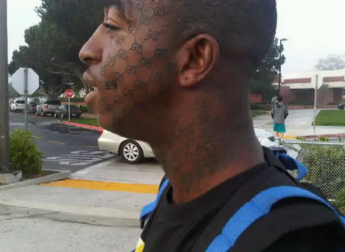 Funny Picture - Sweet Face Tattoo??