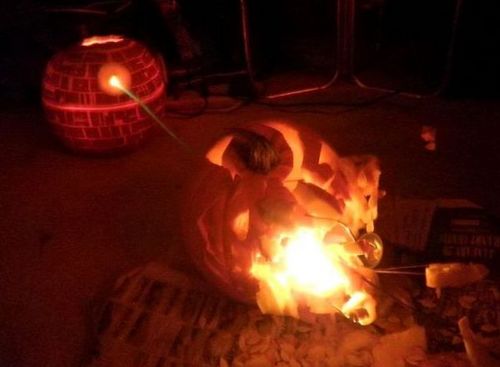 Funny Picture - Deathstar Pumpkin