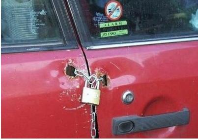 Funny Picture - A Redneck Car Lock