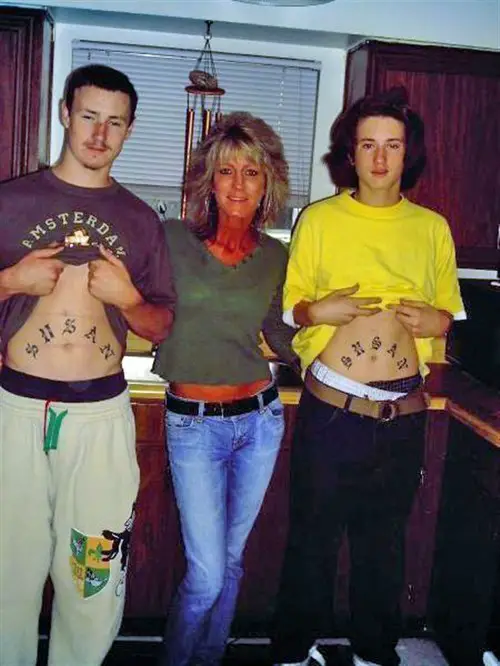 Funny Picture - Cougar Mom Is Very Proud Of Her Sons
