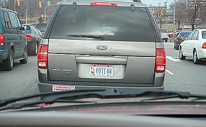 Funny Picture - Dubya's Favorite License Plate